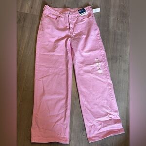 Sky-Hi pink wide leg jeans!